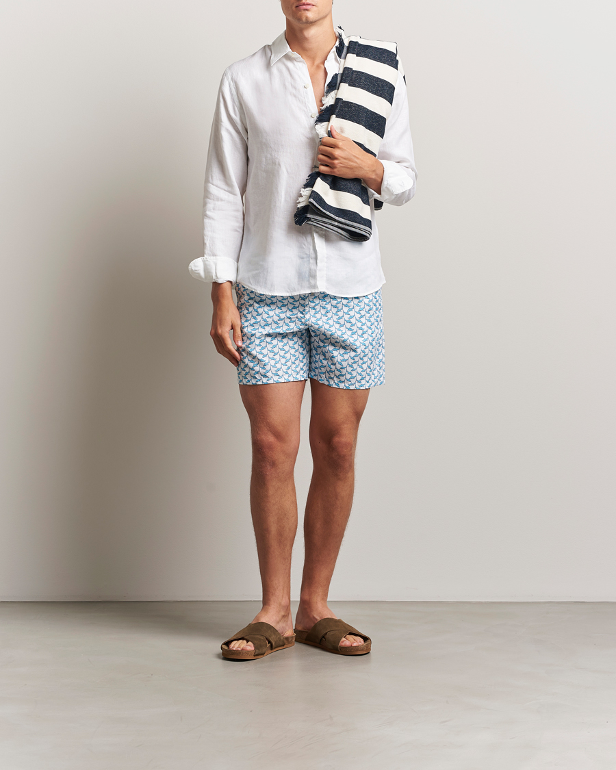 Herre | Badeshorts | Vilebrequin | Moorea Swimshorts Blanc