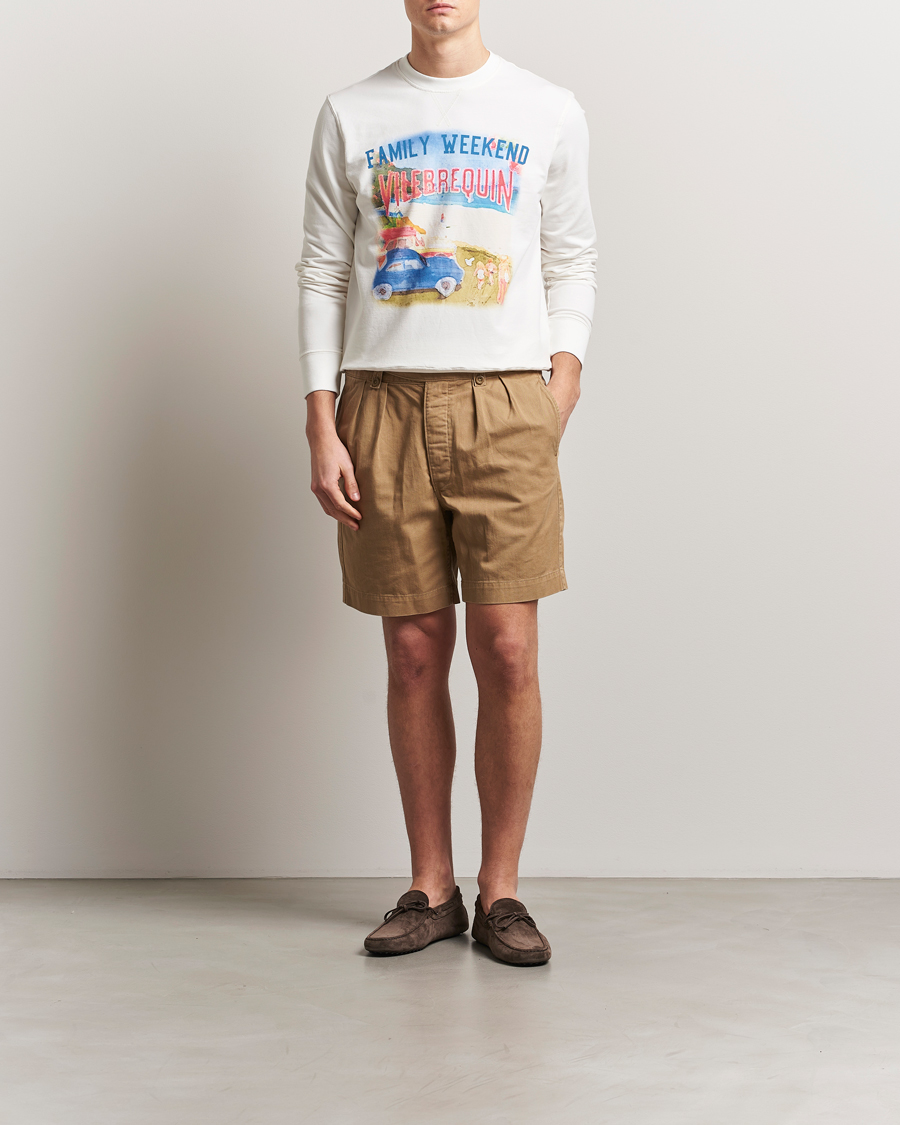 Herre | Gensere | Vilebrequin | Printed Crew Neck Sweatshirt Off White