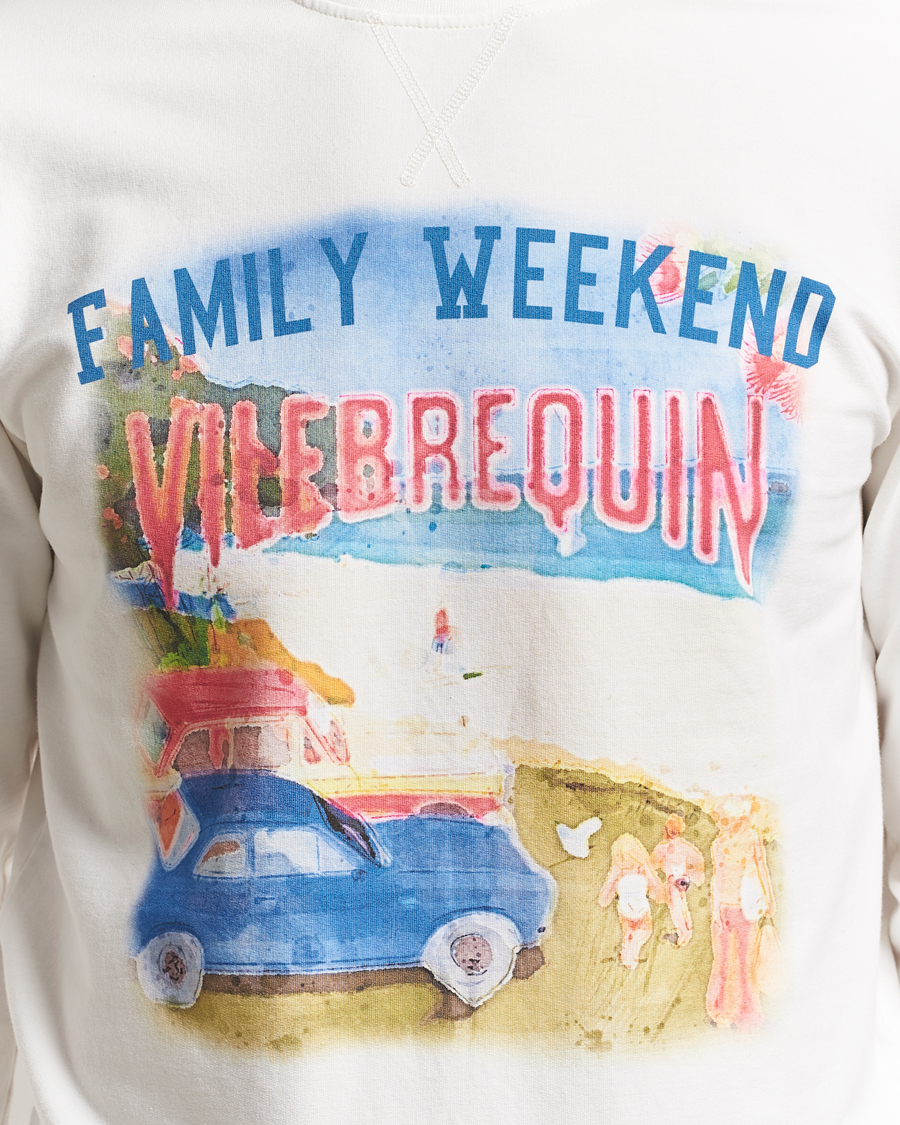 Herre | Gensere | Vilebrequin | Printed Crew Neck Sweatshirt Off White