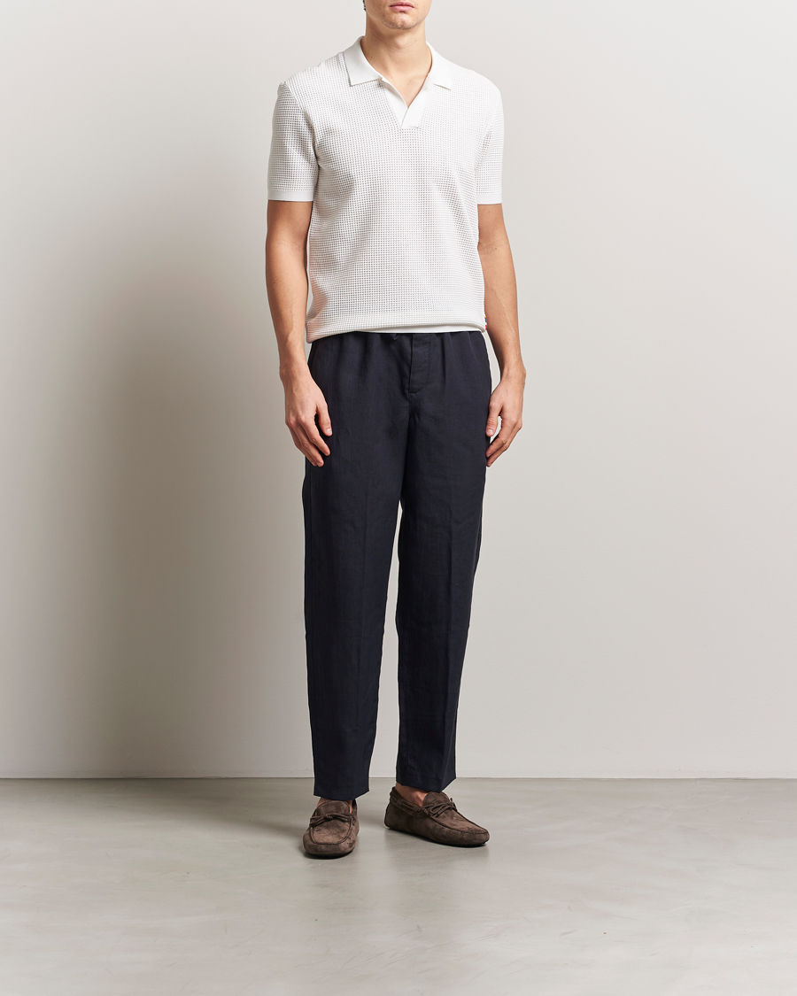Herre | Bukser | Orlebar Brown | Alex Linen Trousers Night Iris