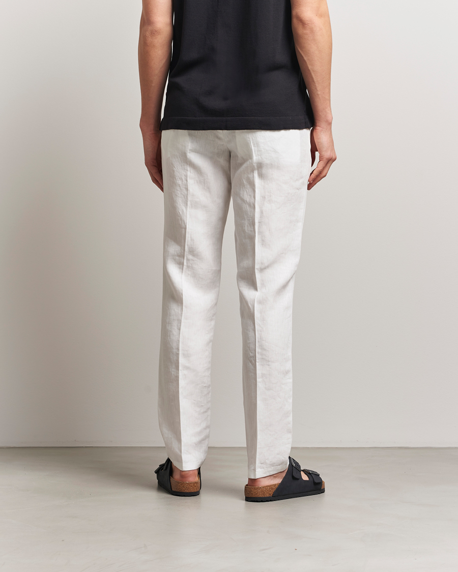 Herre | Bukser | Orlebar Brown | Griffon Italian Linen Trousers White Sand