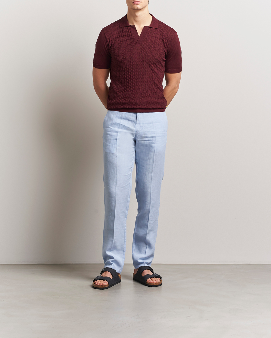 Herre | Bukser | Orlebar Brown | Griffon Linen Trousers Springwater Blue