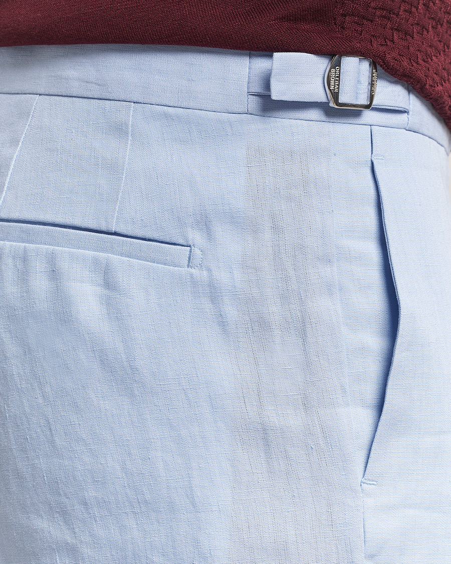 Herre | Bukser | Orlebar Brown | Griffon Linen Trousers Springwater Blue