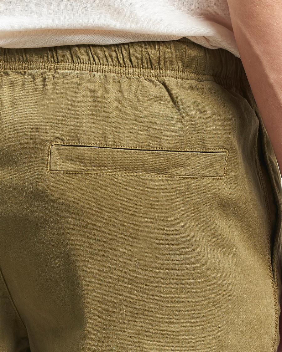 Herre | Bukser | Orlebar Brown | Alex Garment Dyed Linen Pants Agave Green