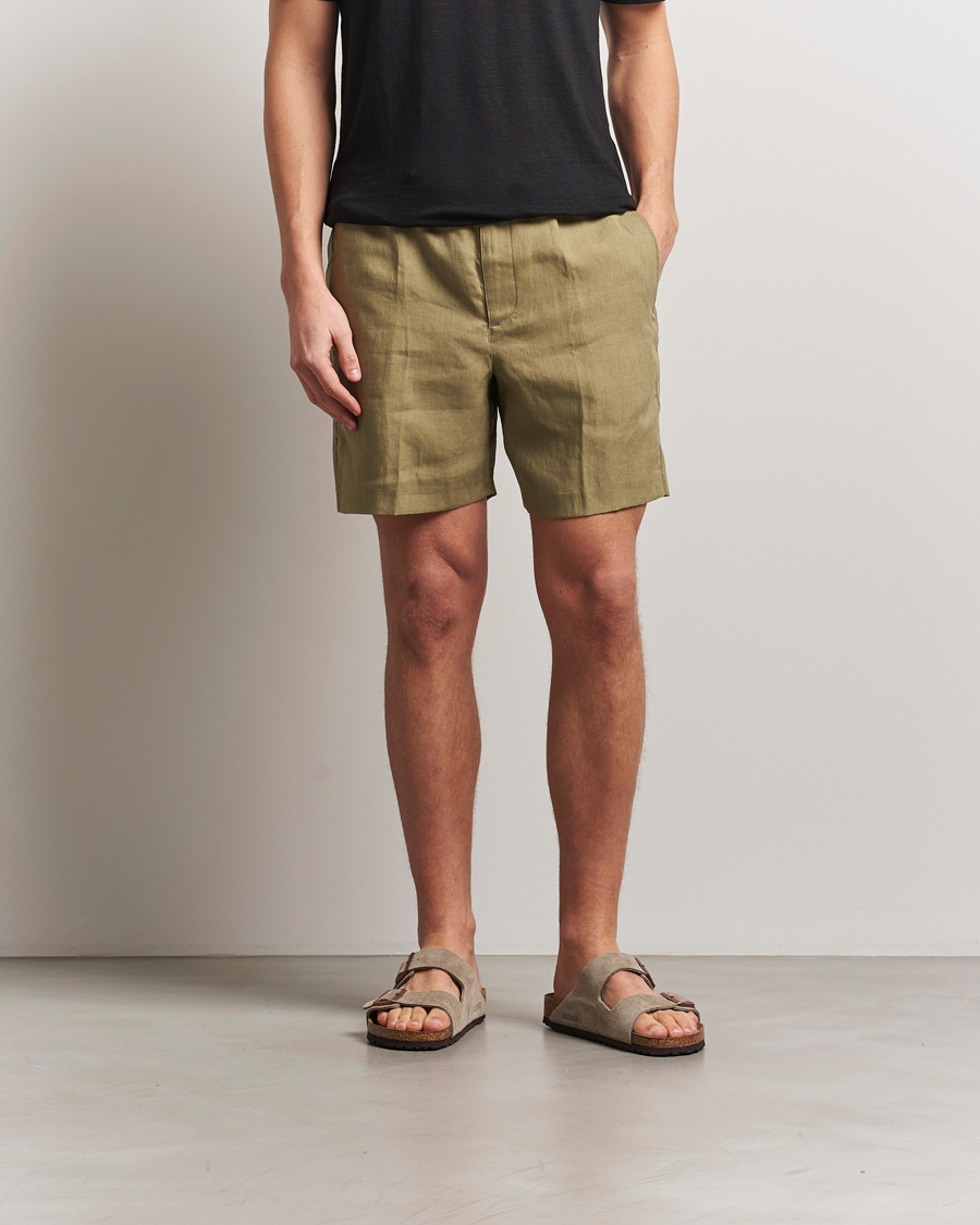Herre | Shorts | Orlebar Brown | Alex Linen Shorts Agave Green