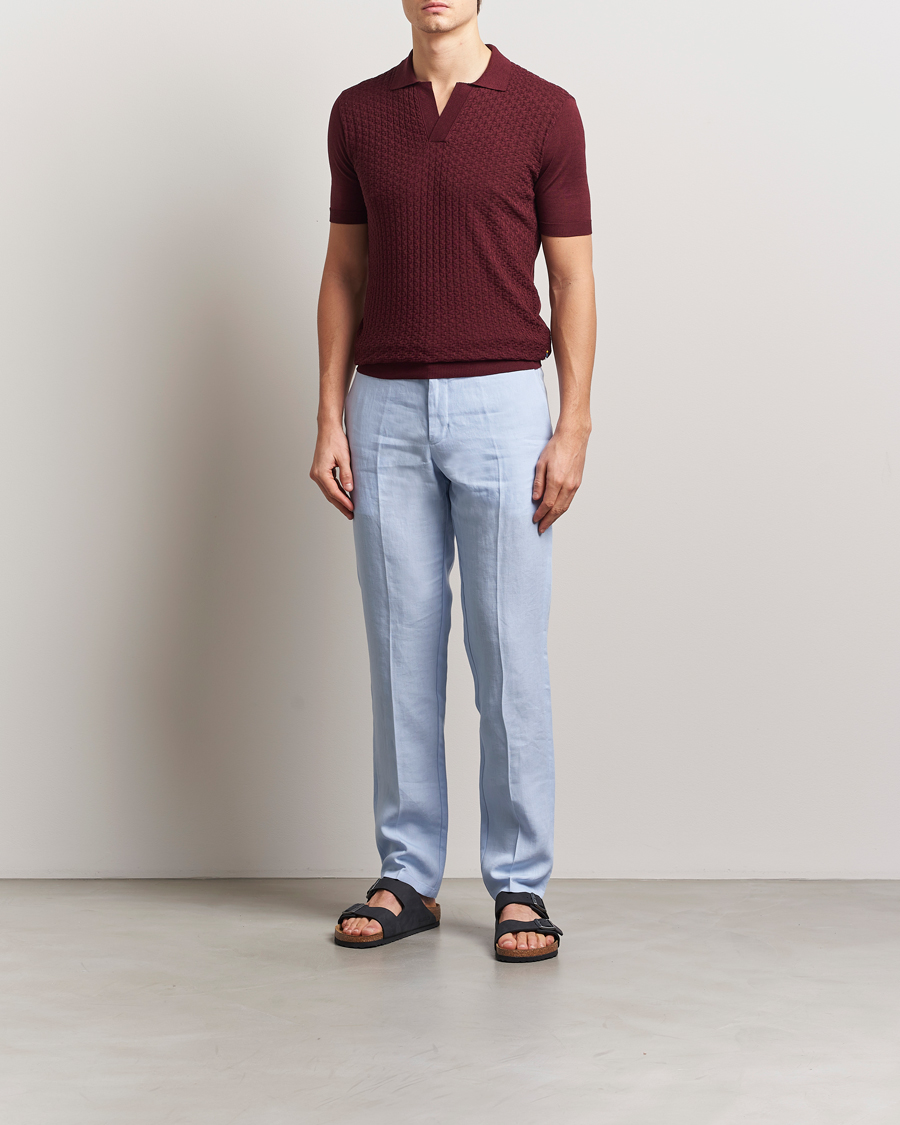 Herre | Pikéer | Orlebar Brown | Horton Maybrook Cotton/Silk Polo Damson