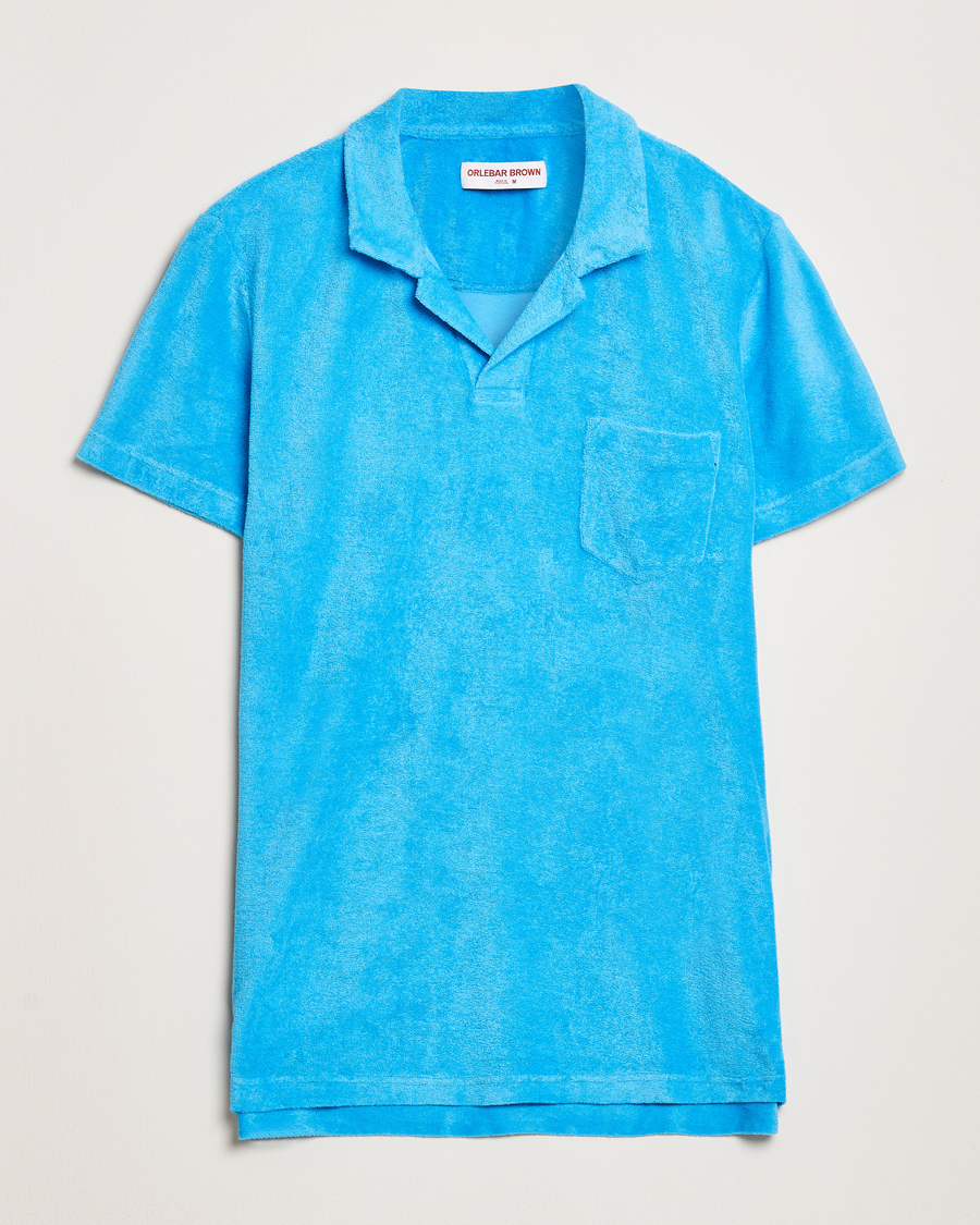 Herre | Pikéer | Orlebar Brown | Terry Polo Agua Blue