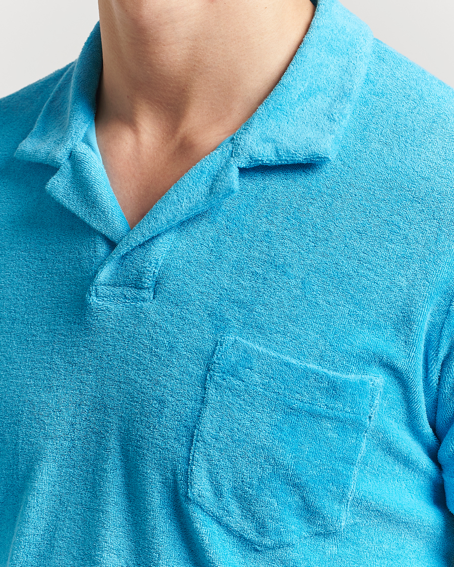 Herre | Pikéer | Orlebar Brown | Terry Polo Agua Blue