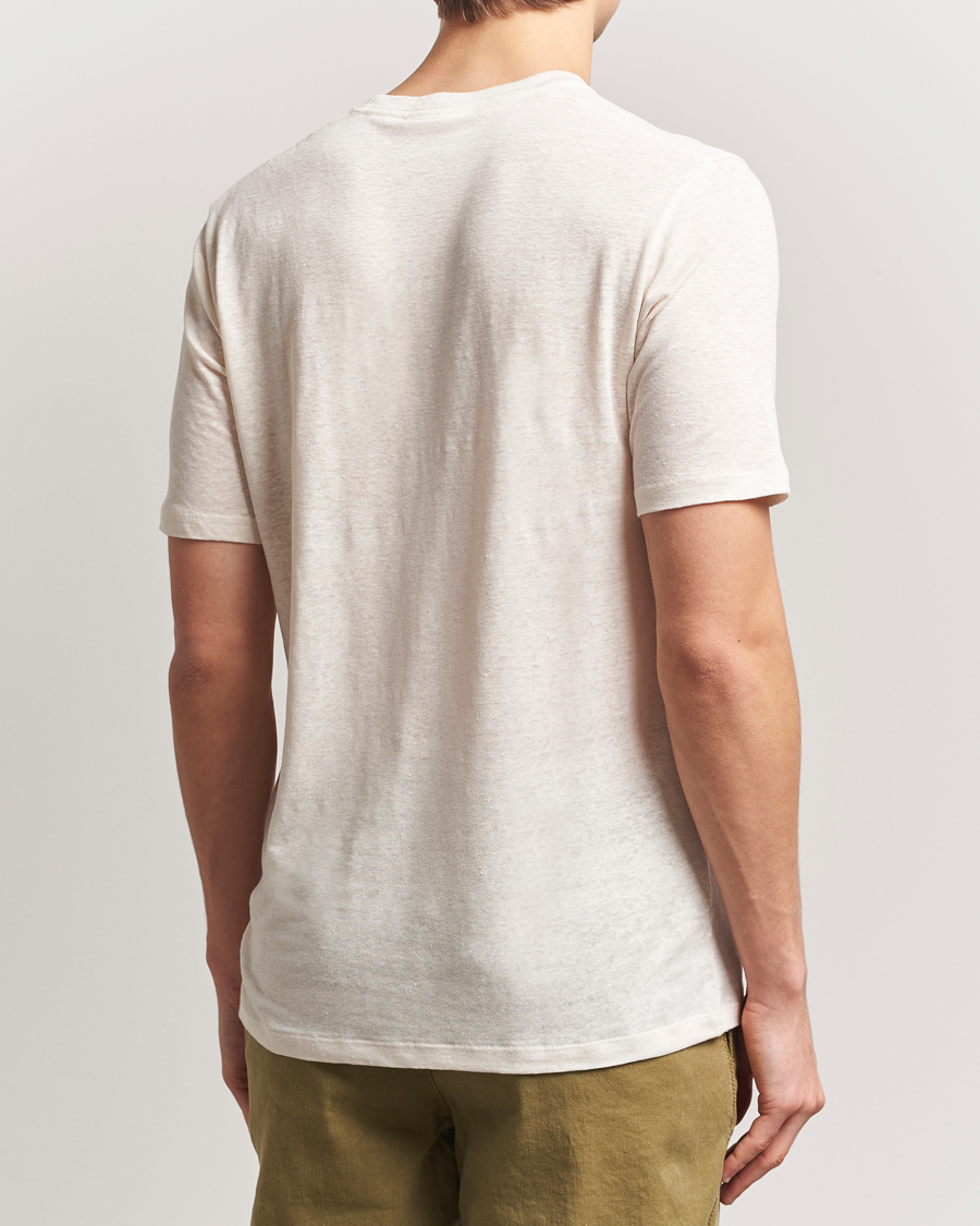 Herre | T-Shirts | Orlebar Brown | Standard Linen T-Shirt Latte
