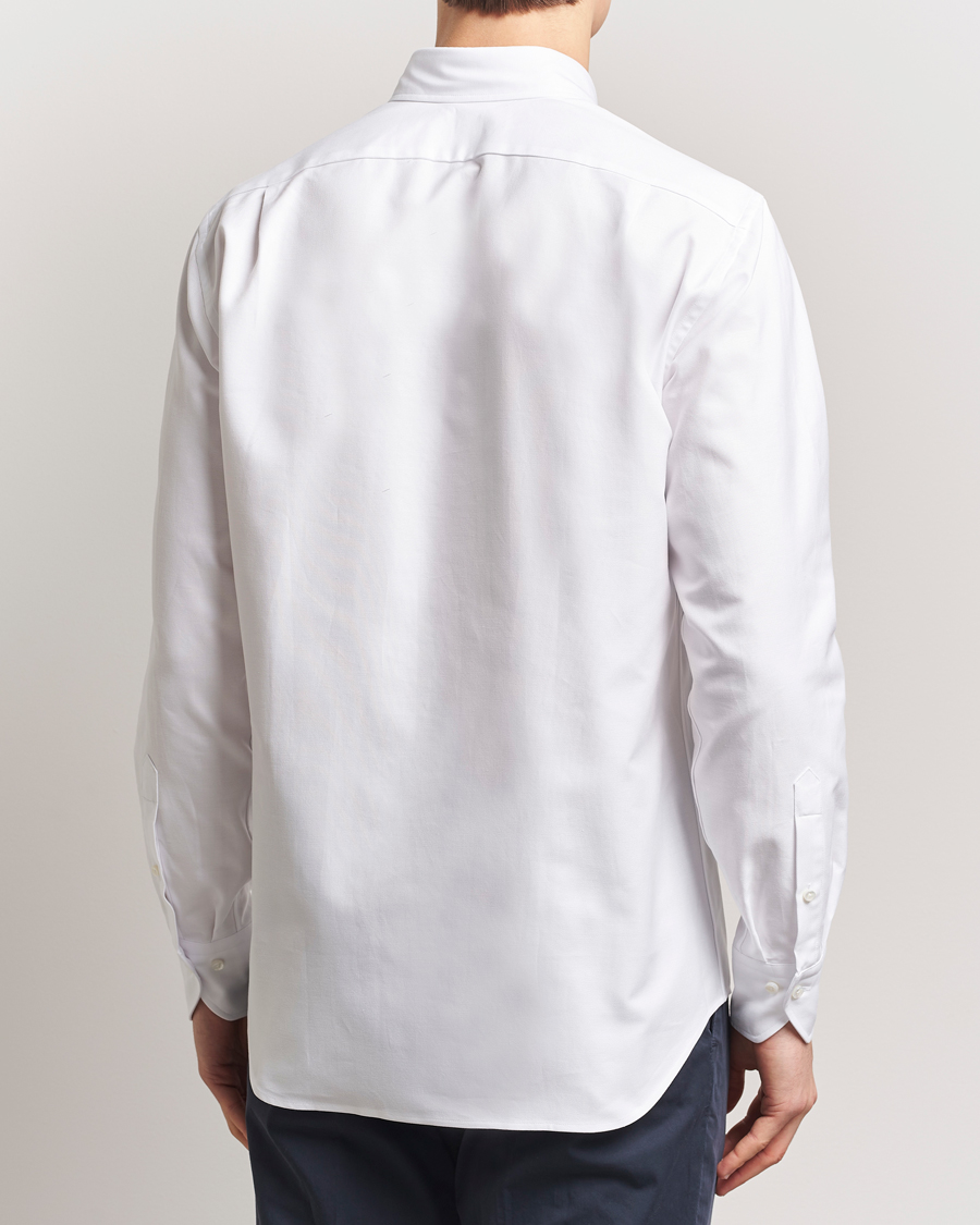 Herre | Skjorter | Stenströms | Fitted Body Heavy Oxford Shirt White