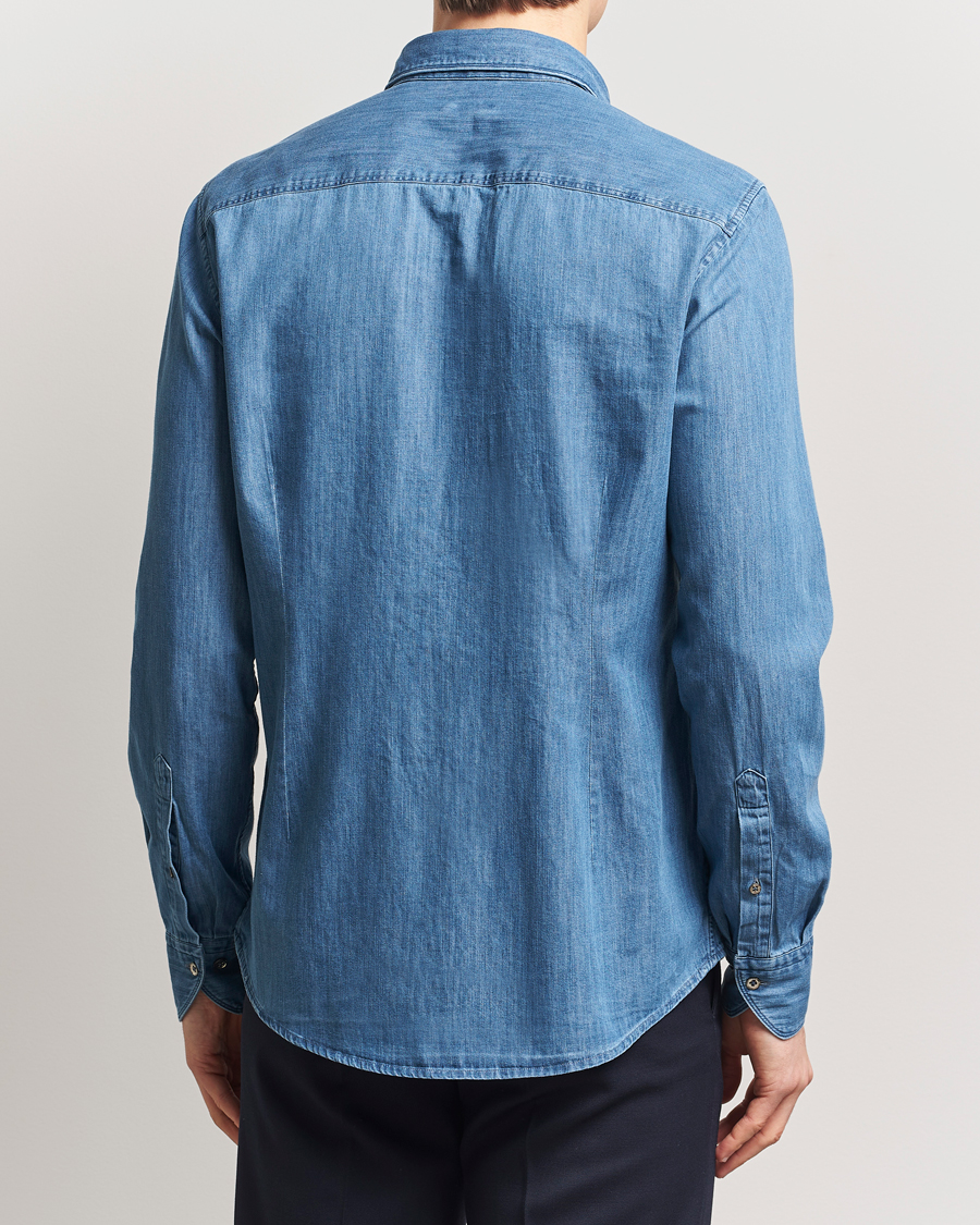 Herre | Skjorter | Stenströms | Slimline Denim Shirt Blue