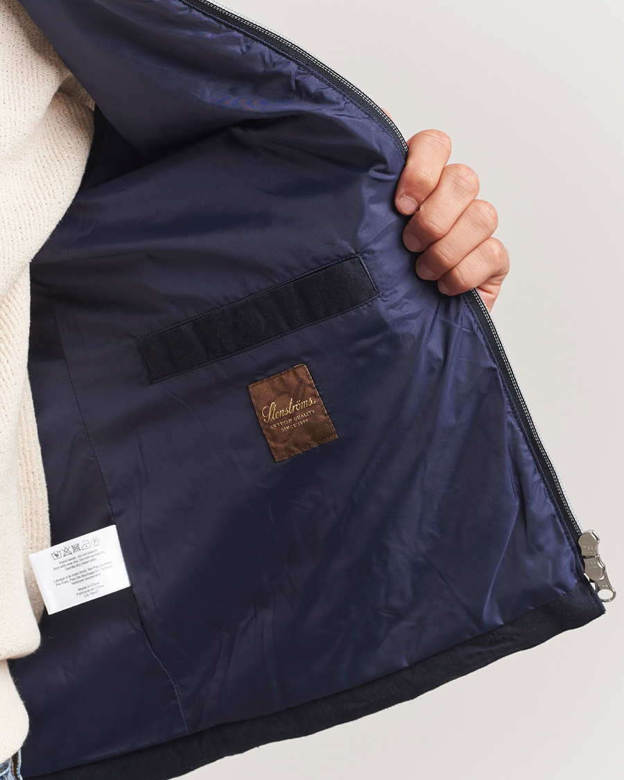 Herre | Jakker | Stenströms | Linen/Alcantar Vest Navy