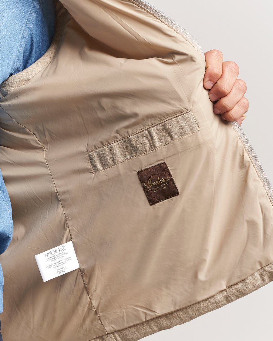 Herre | Jakker | Stenströms | Linen/Alcantar Vest Beige