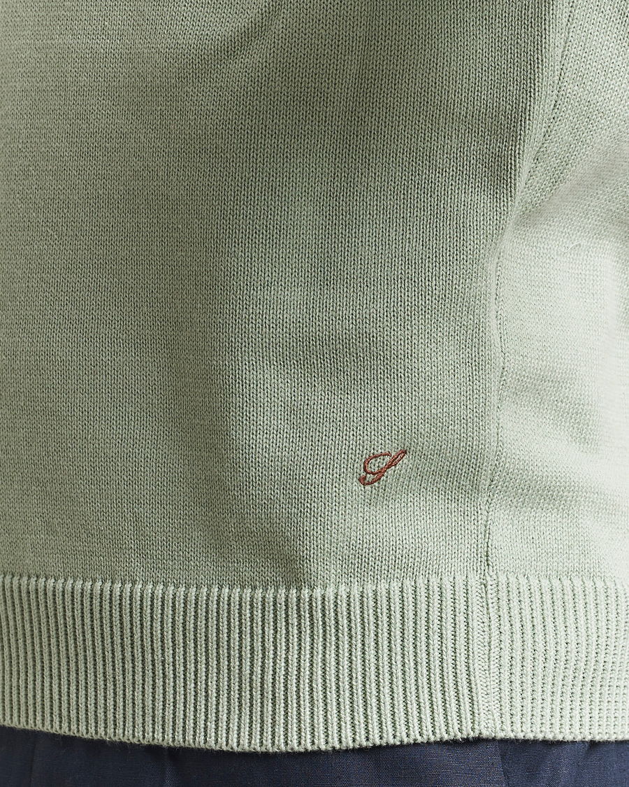 Herre | Gensere | Stenströms | Organic Cotton Knitted Sweater Mint Green