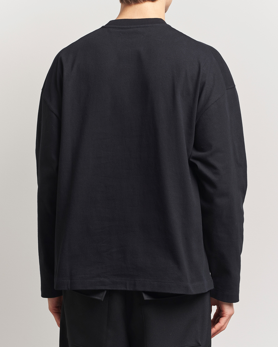 Herre | Gensere | Jil Sander | Round Collar Tonal Logo Crew Neck Black