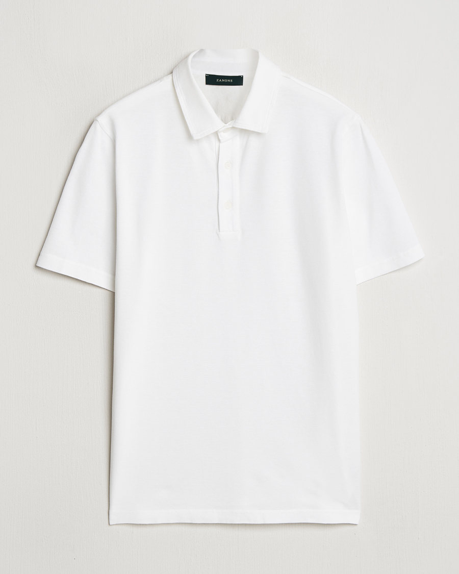 Herre | Pikéer | Zanone | Soft Cotton Piquet Polo White