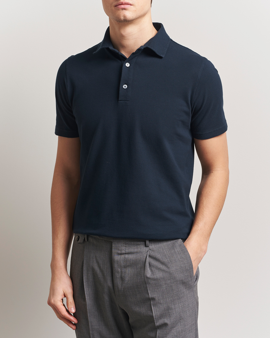 Herre | Pikéer | Zanone | Soft Cotton Piquet Polo Navy