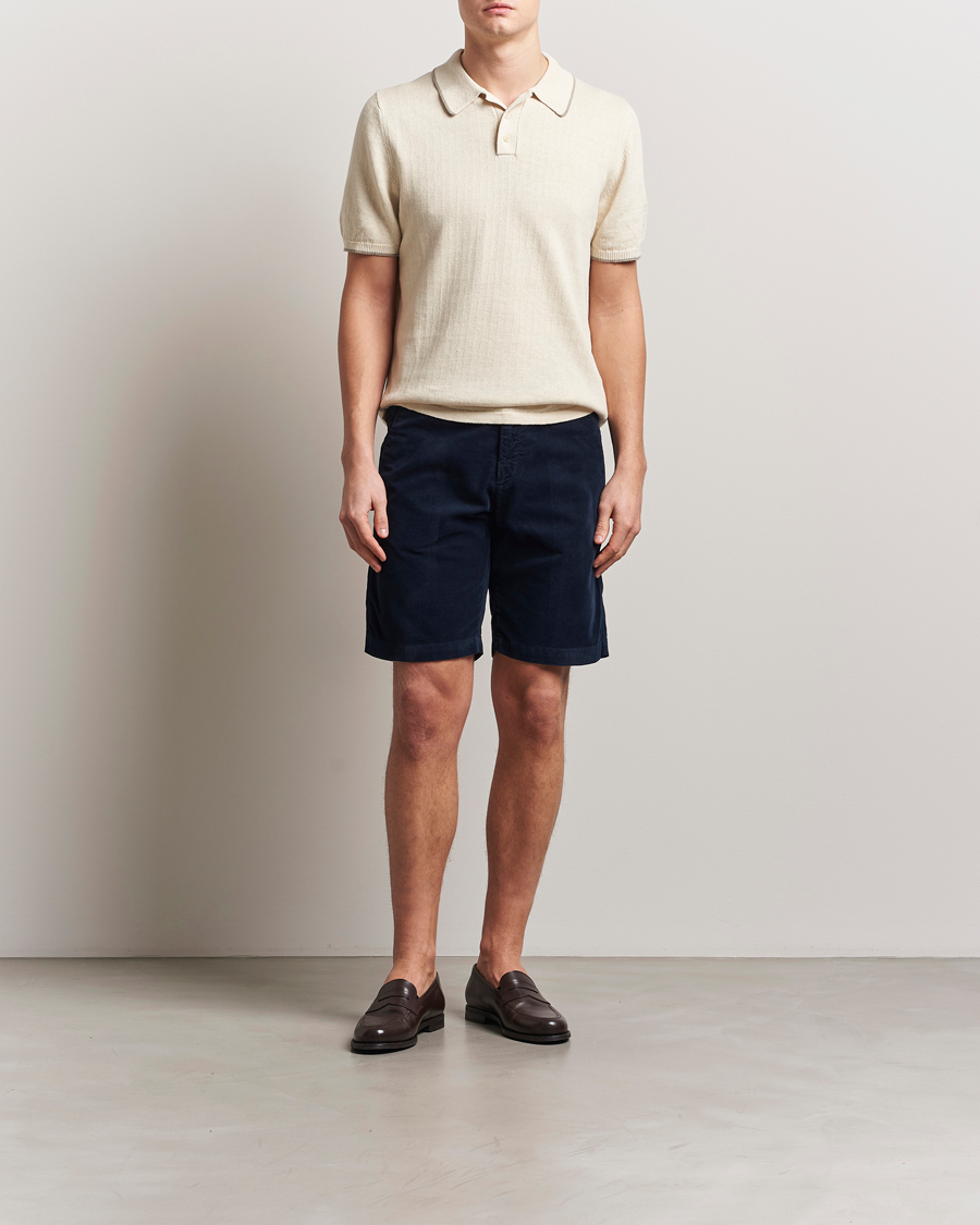 Herre | Shorts | Massimo Alba | Vela Baby Corduroy Shorts Navy