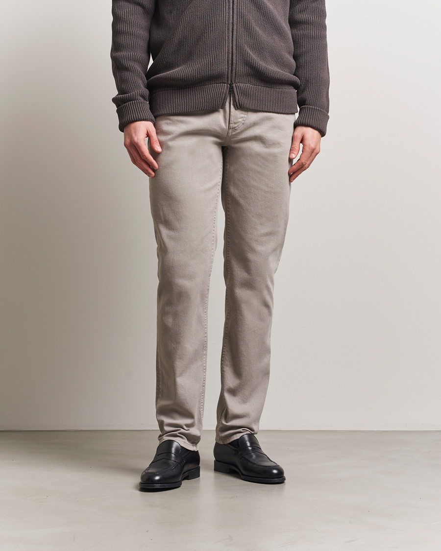 Herre | Bukser | Brunello Cucinelli | Slim Fit Bull Denim Pants Grey
