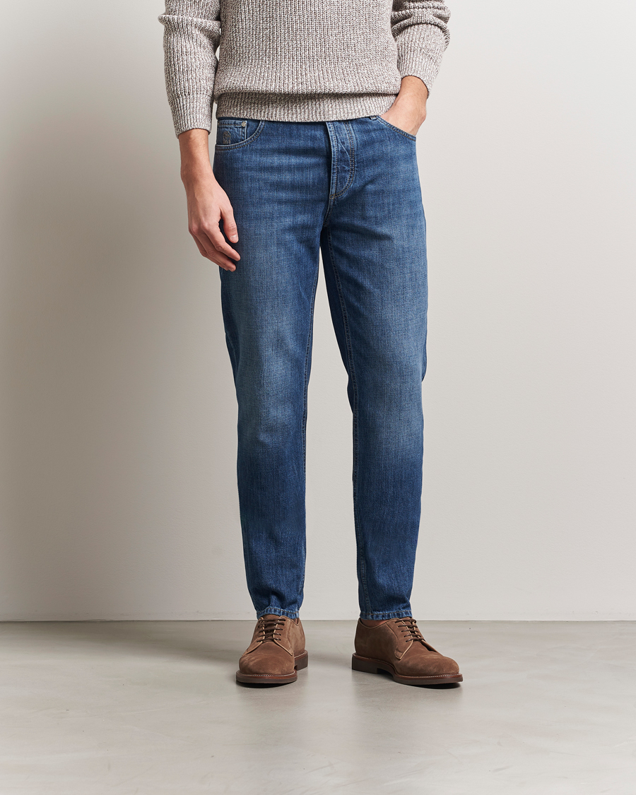Herre | Jeans | Brunello Cucinelli | Traditional Fit Jeans Medium Wash