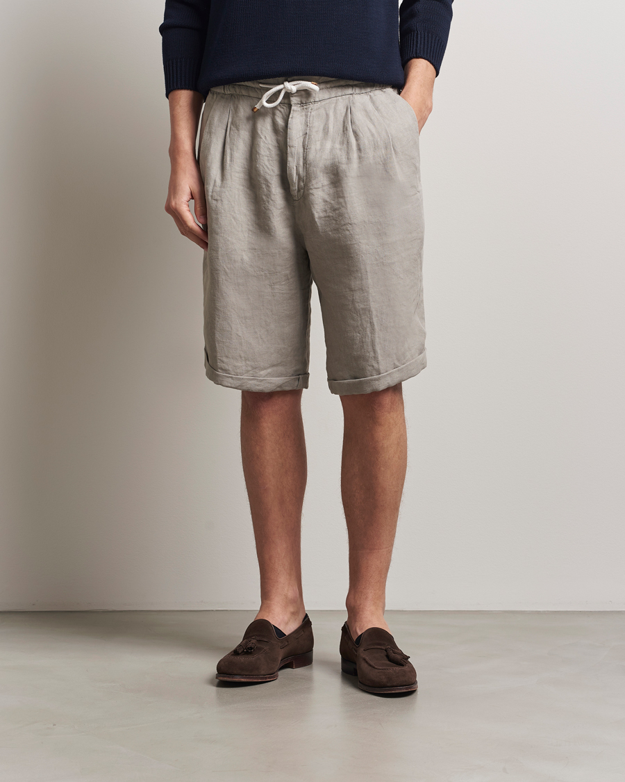 Herre | Shorts | Brunello Cucinelli | Drawstring Shorts Khaki
