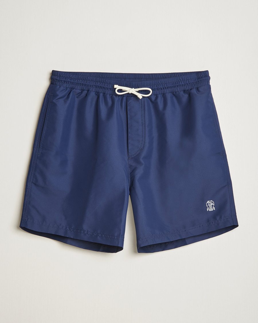 Herre | Badeshorts | Brunello Cucinelli | Nylon Swim Trunks Navy
