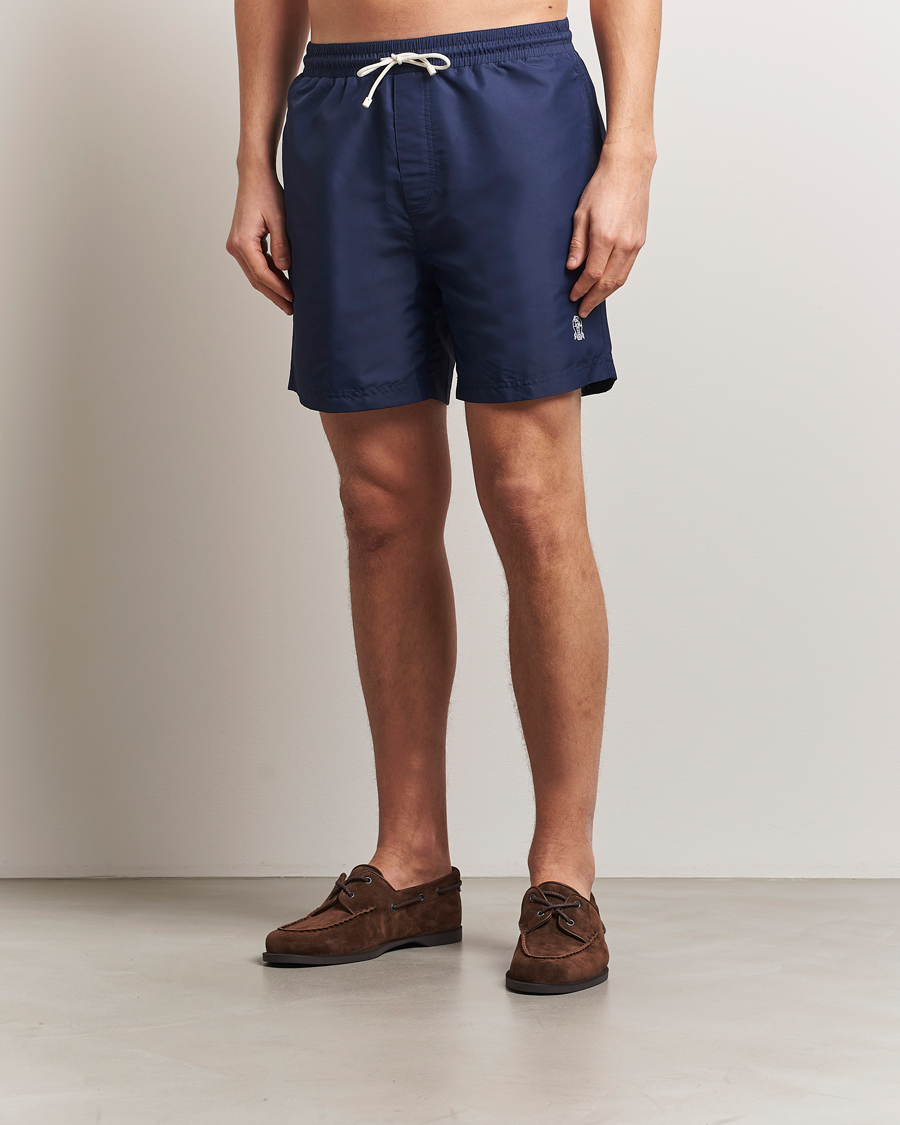 Herre | Badeshorts | Brunello Cucinelli | Nylon Swim Trunks Navy