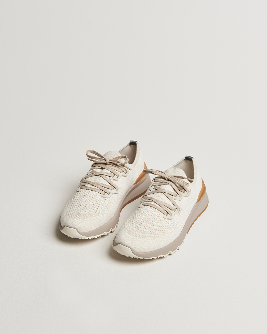 Herre | Sneakers | Brunello Cucinelli | Mesh Running Sneakers Beige