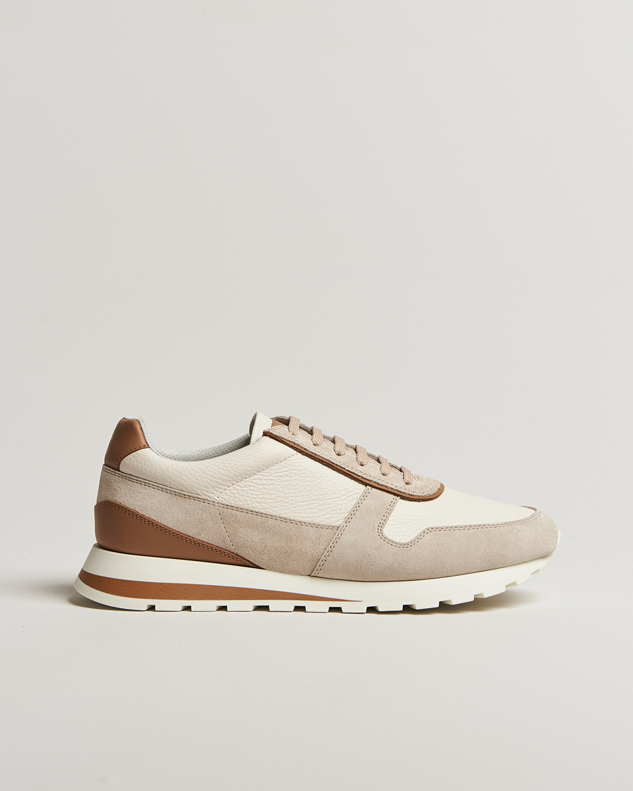 Herre | Sneakers | Brunello Cucinelli | Luxury Running Sneakers Light Beige