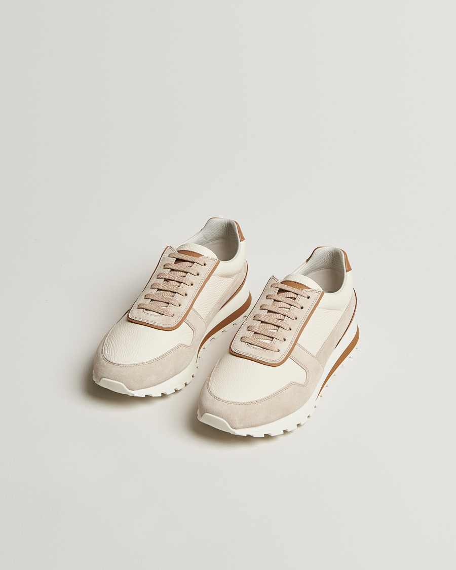 Herre | Sneakers | Brunello Cucinelli | Luxury Running Sneakers Light Beige