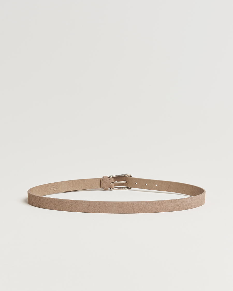 Herre | Belter | Brunello Cucinelli | Plain Belt Beige Suede