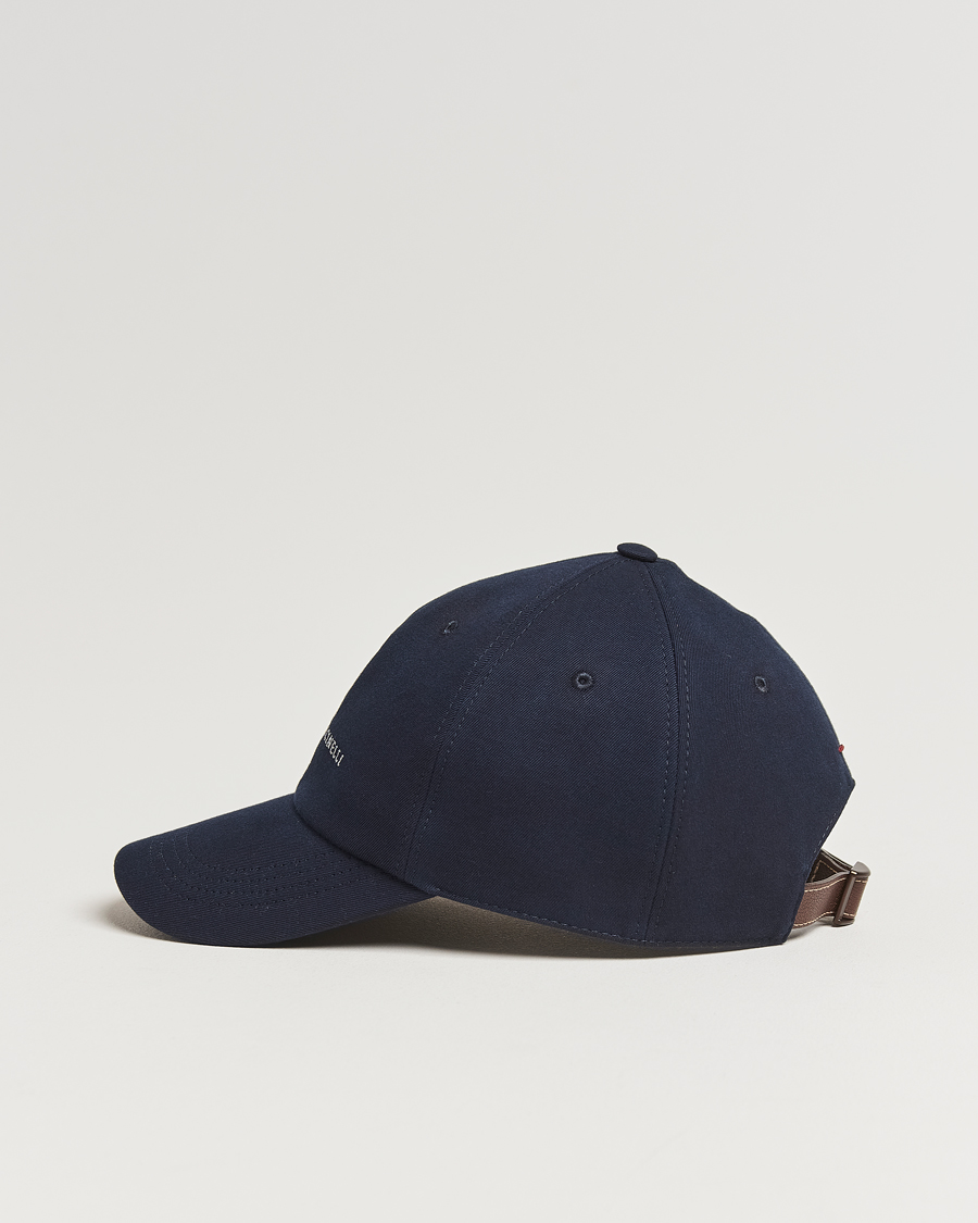 Herre | Hatter og capser | Brunello Cucinelli | Twill Cotton Baseball Cap Navy