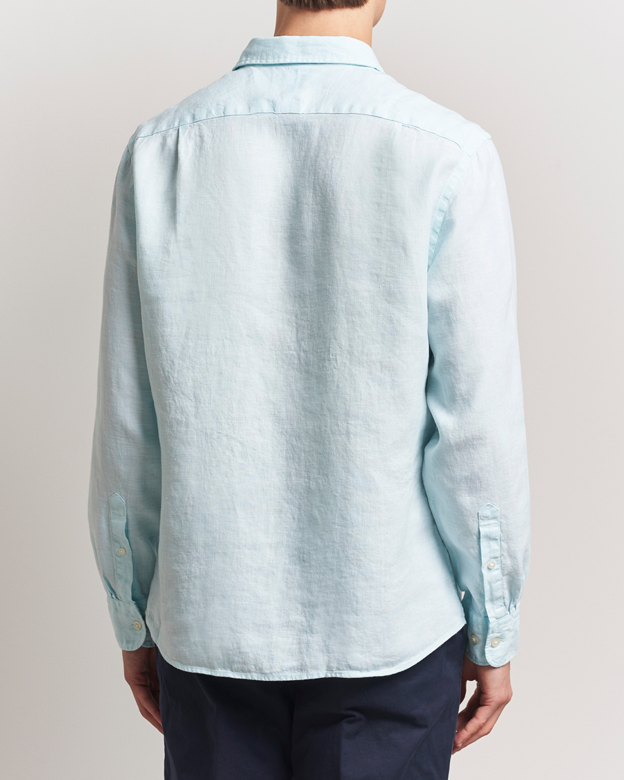 Herre | Skjorter | Charles Tyrwhitt | Pure Linen Slim Fit Shirt Aqua