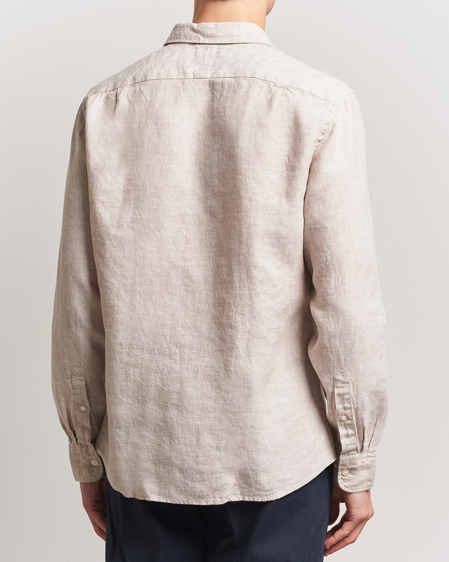 Herre | Skjorter | Charles Tyrwhitt | Pure Linen Slim Fit Shirt Oatmeal