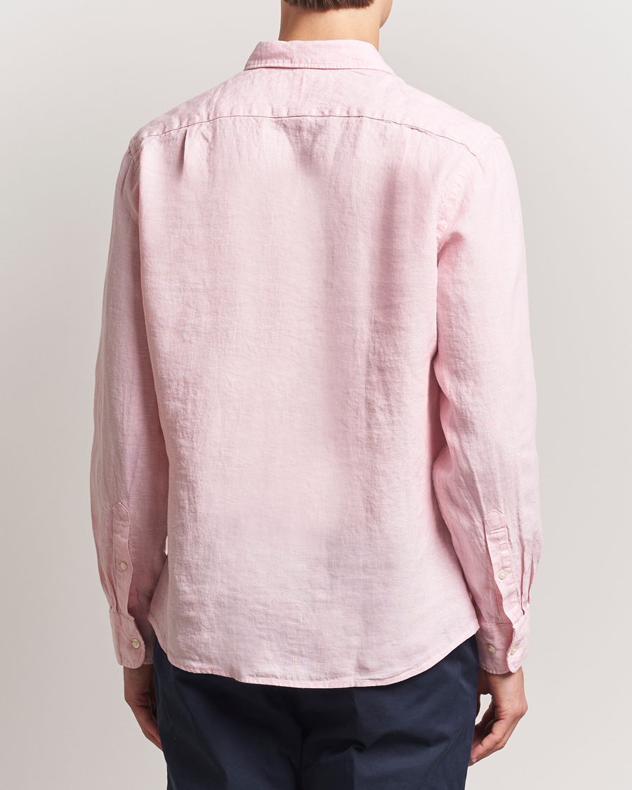 Herre | Skjorter | Charles Tyrwhitt | Pure Linen Slim Fit Shirt Pink