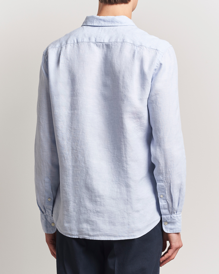 Herre | Skjorter | Charles Tyrwhitt | Pure Linen Slim Fit Shirt Sky Blue