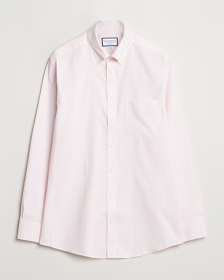Herre | Skjorter | Charles Tyrwhitt | Non Iron Stretch Oxford Shirt Light Pink