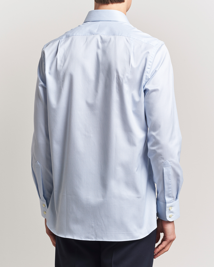 Herre | Skjorter | Charles Tyrwhitt | Egyptian Cotton Fine Stripe Shirt Cornflower