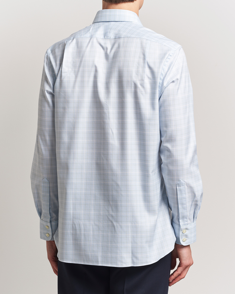 Herre | Skjorter | Charles Tyrwhitt | Egyptian Cotton Pow Check Shirt Green/Blue