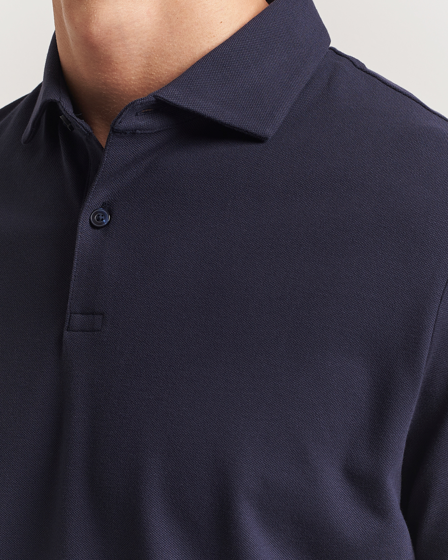 Herre | Pikéer | Charles Tyrwhitt | Short Sleeve Cotton Pique Polo Navy