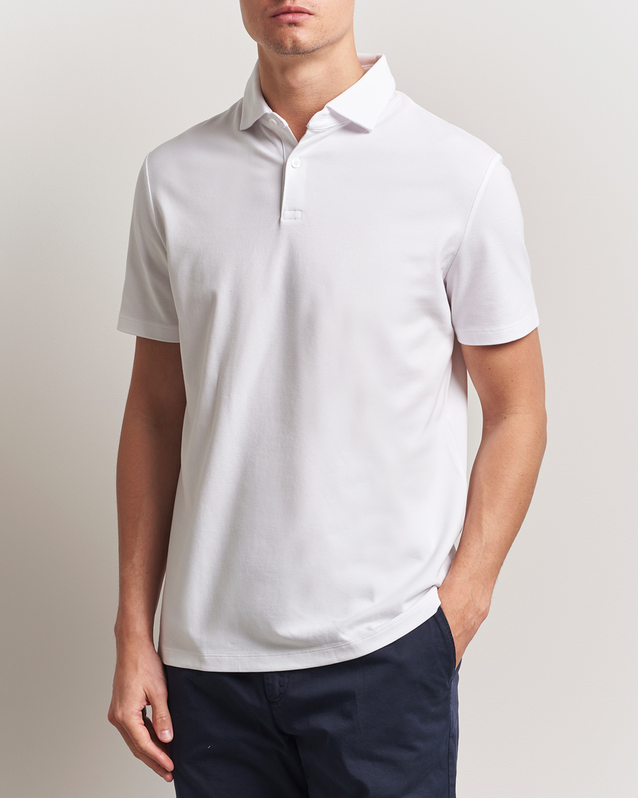 Herre | Pikéer | Charles Tyrwhitt | Short Sleeve Cotton Pique Polo White