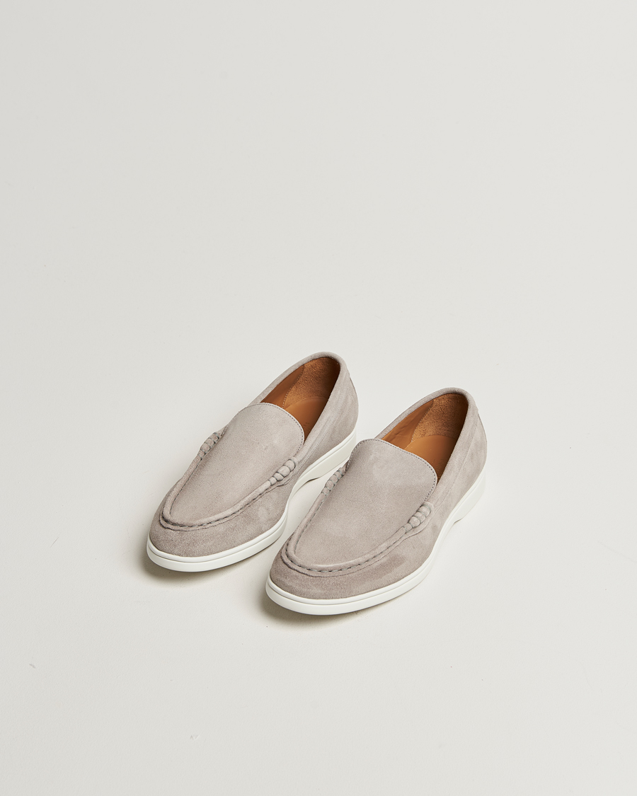 Herre | Loafers | Charles Tyrwhitt | Suede Slip On Loafers Light Grey