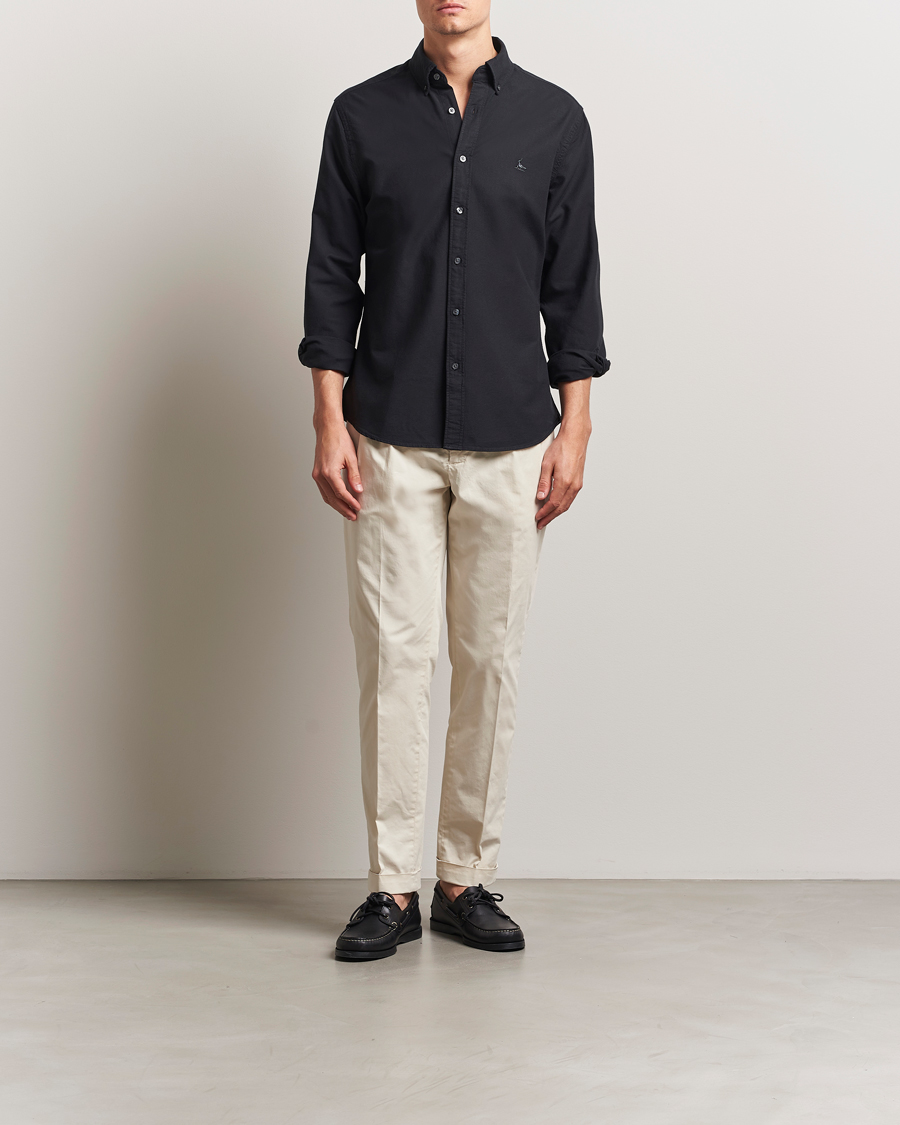 Herre | Skjorter | Charles Tyrwhitt | Button Down Stretch Oxford Shirt Black