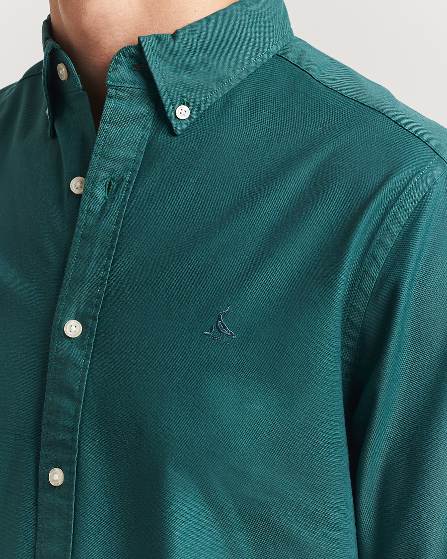 Herre | Skjorter | Charles Tyrwhitt | Button Down Stretch Oxford Shirt Teal Green