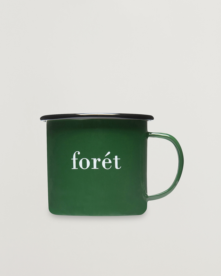 Herre | Outdoor living | Forét | Bean Enamel Mug Dark Green