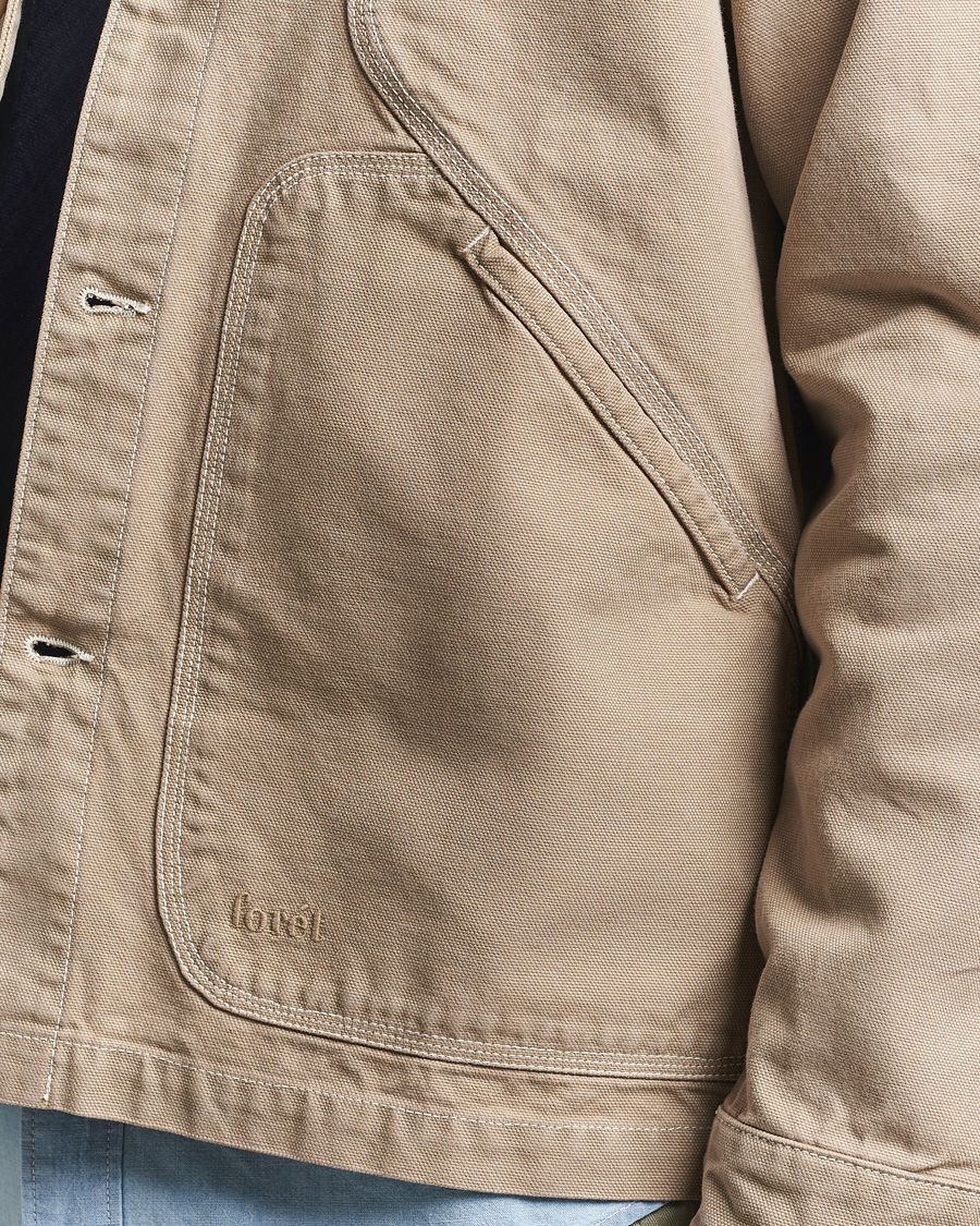 Herre | Skjorter | Forét | Berry Canvas Overshirt Khaki