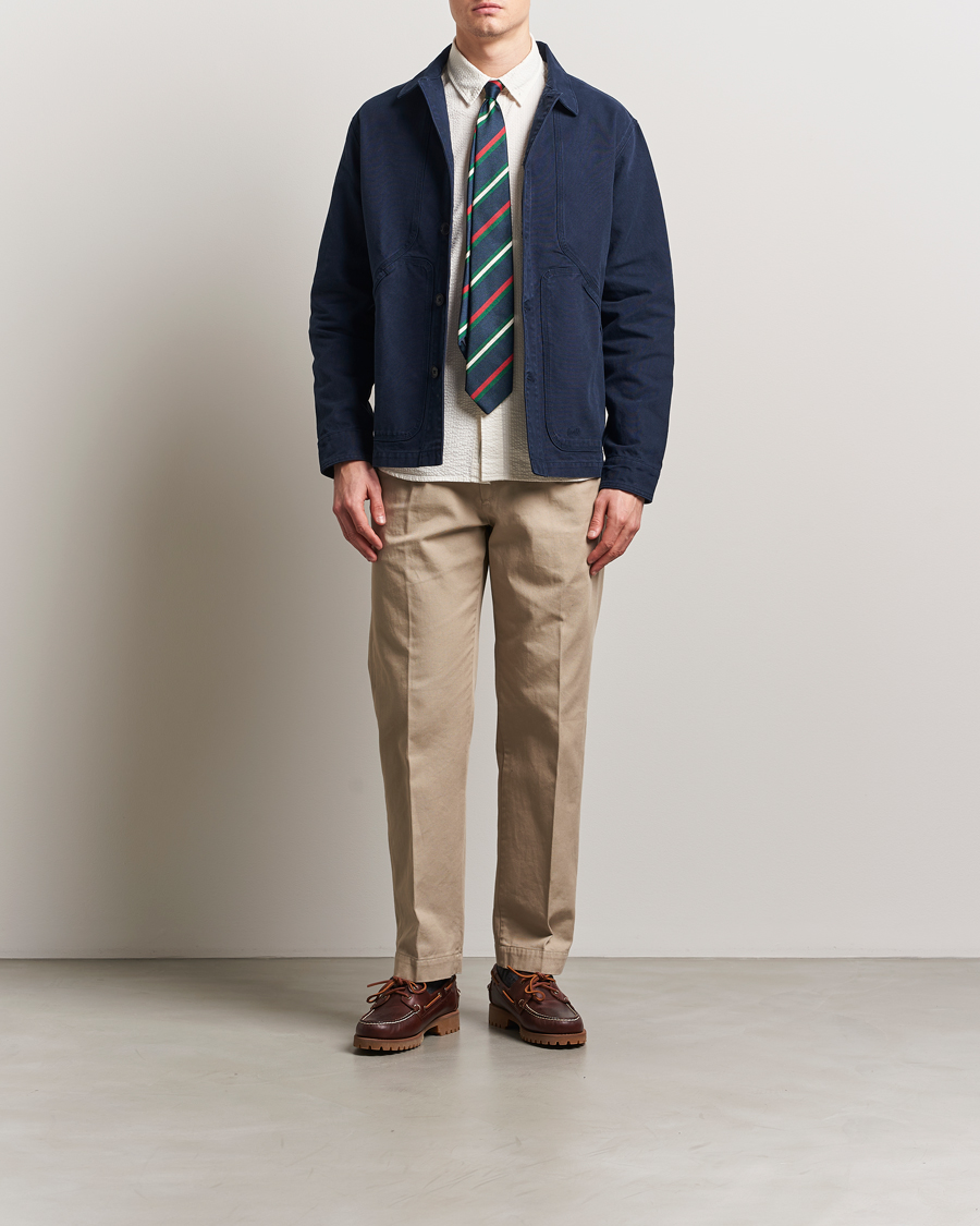 Herre | Skjorter | Forét | Berry Canvas Overshirt Navy