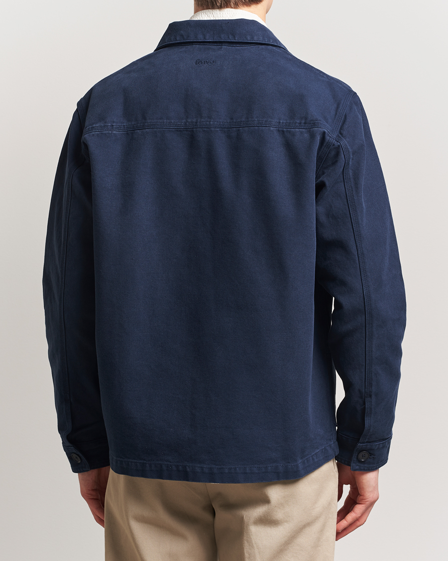 Herre | Skjorter | Forét | Berry Canvas Overshirt Navy