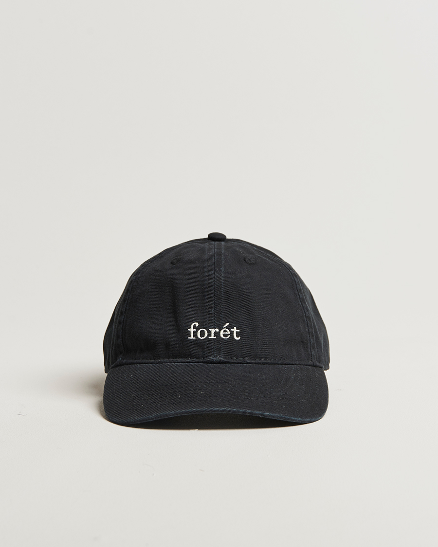 Herre | Forét Hawk Washed Cap Black | Forét | Hawk Washed Cap Black