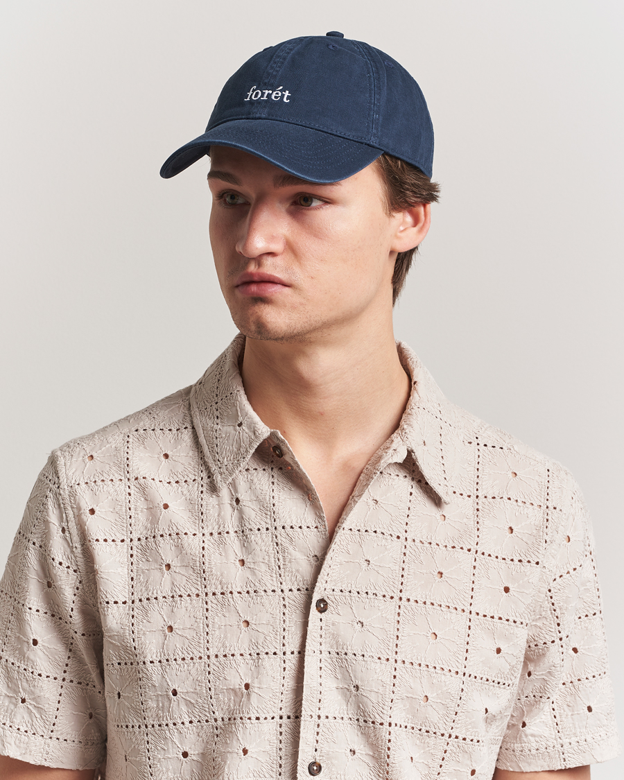 Herre | Hatter og capser | Forét | Hawk Washed Cap Navy